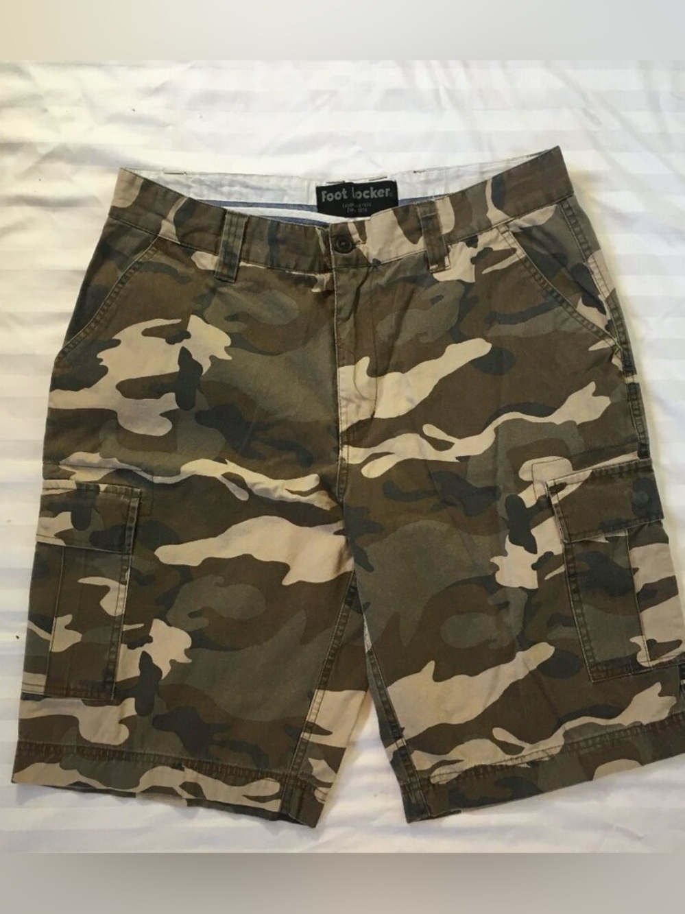 Foot Locker Men's Camouflage Cargo Shorts - Olive Camo